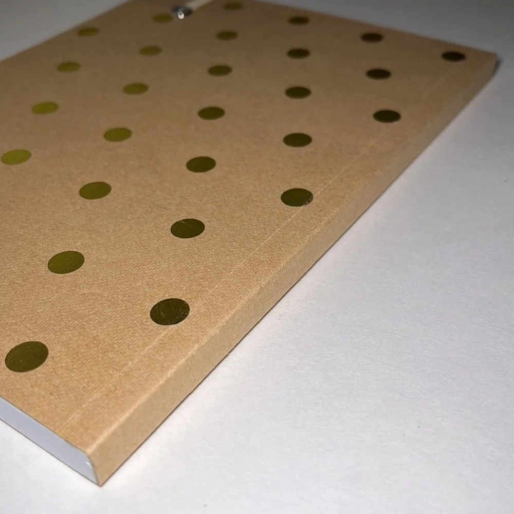 BRAND NEW Sugar Paper gold polka dots planner notebook daily agenda journal